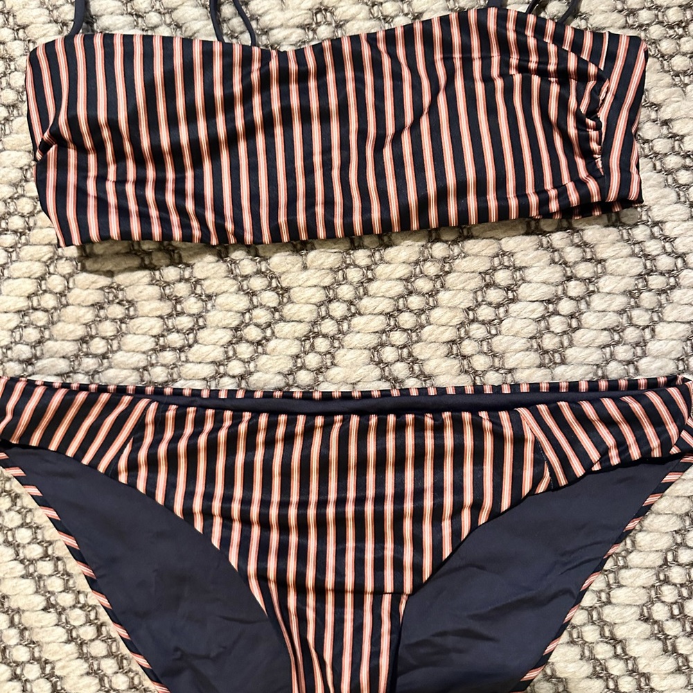 Patagonia Black and Orange Bikini Swimwear